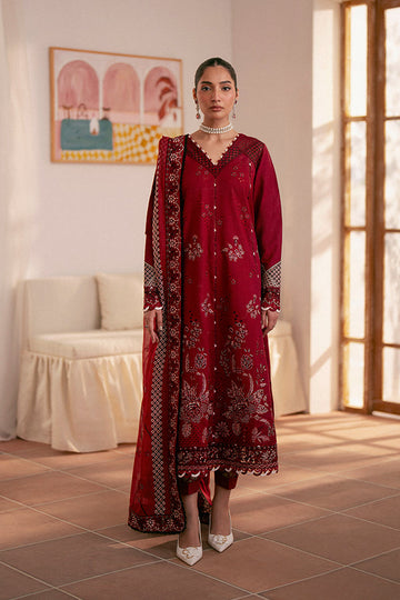 Saffron | Mystere Festive Lawn | Selah - Khanumjan Pakistani Clothes and Designer Dresses in UK, USA