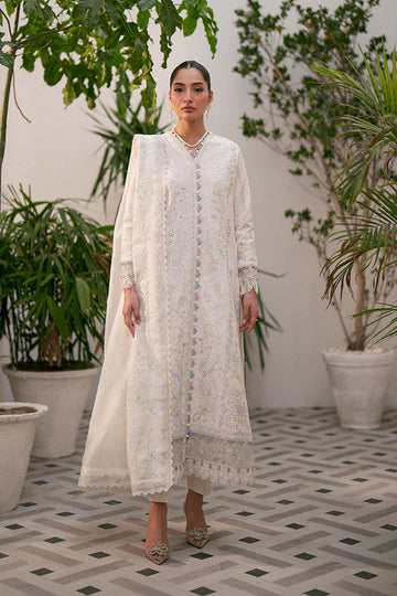 Saffron | Mystere Festive Lawn | Liara - Khanumjan Pakistani Clothes and Designer Dresses in UK, USA