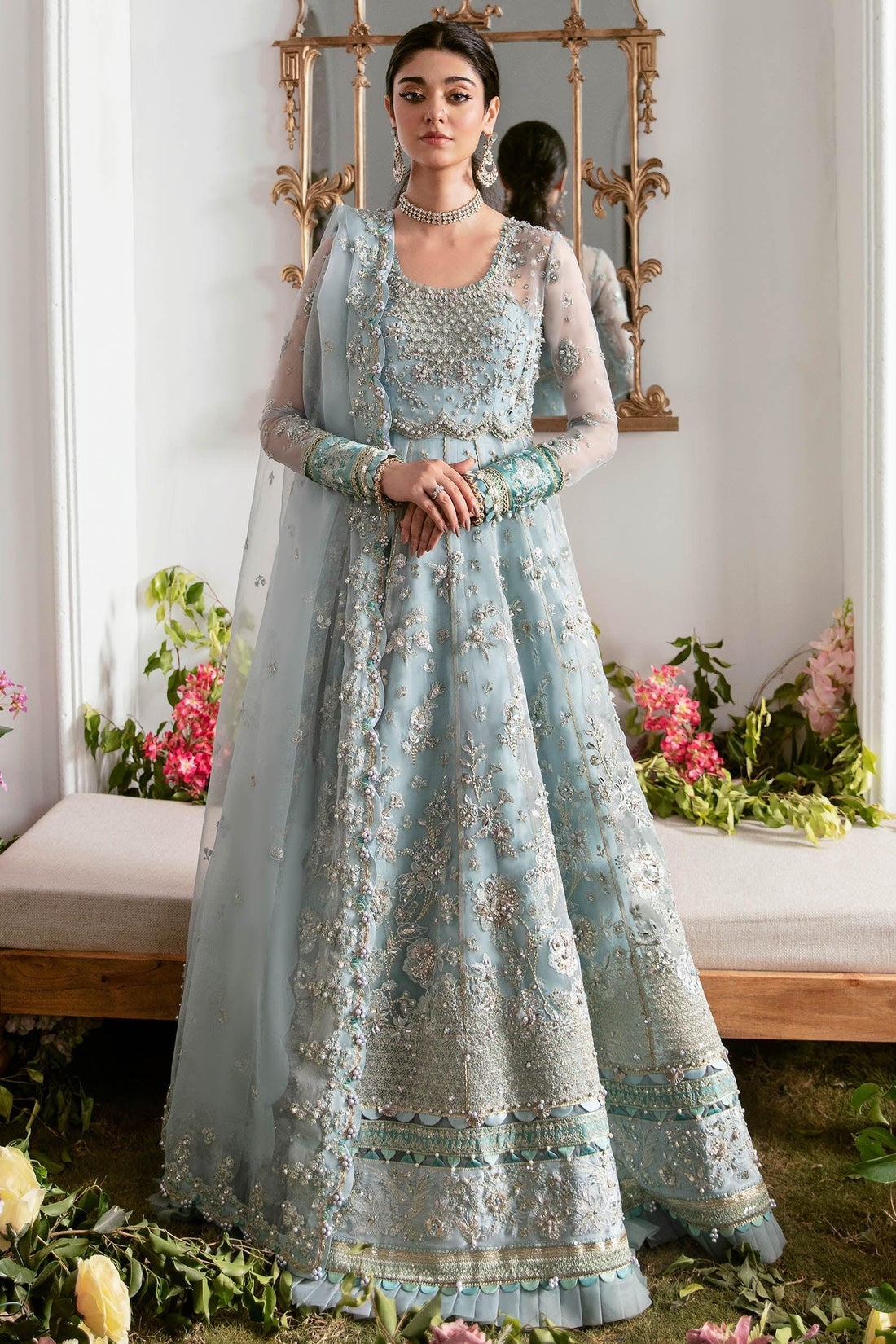 Zaha | Gossamer Formals 23 | MIRZETA (ZC23-06) - Khanumjan  Pakistani Clothes and Designer Dresses in UK, USA