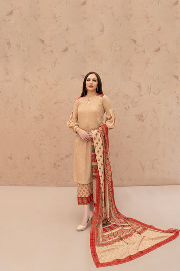 Wahaj M Khan | The Print Story | Ivory Maroon TPS