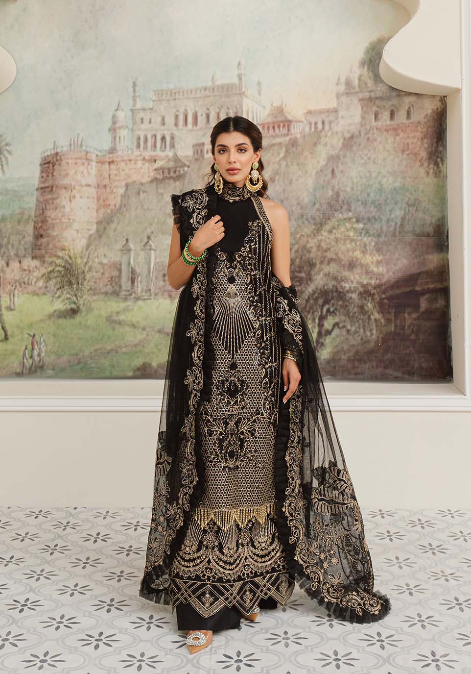 Zarqash | Rubaai Wedding Festive 23 | Lila - Khanumjan  Pakistani Clothes and Designer Dresses in UK, USA