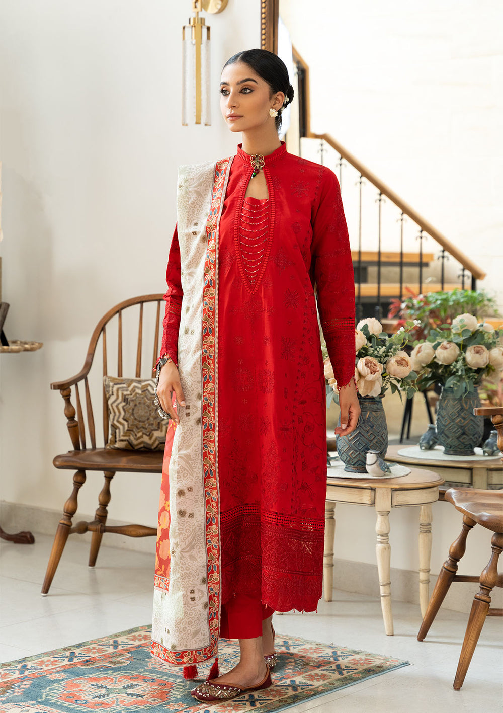 Aik Atelier | Samah Lawn 24 | LOOK 08 - Khanumjan  Pakistani Clothes and Designer Dresses in UK, USA