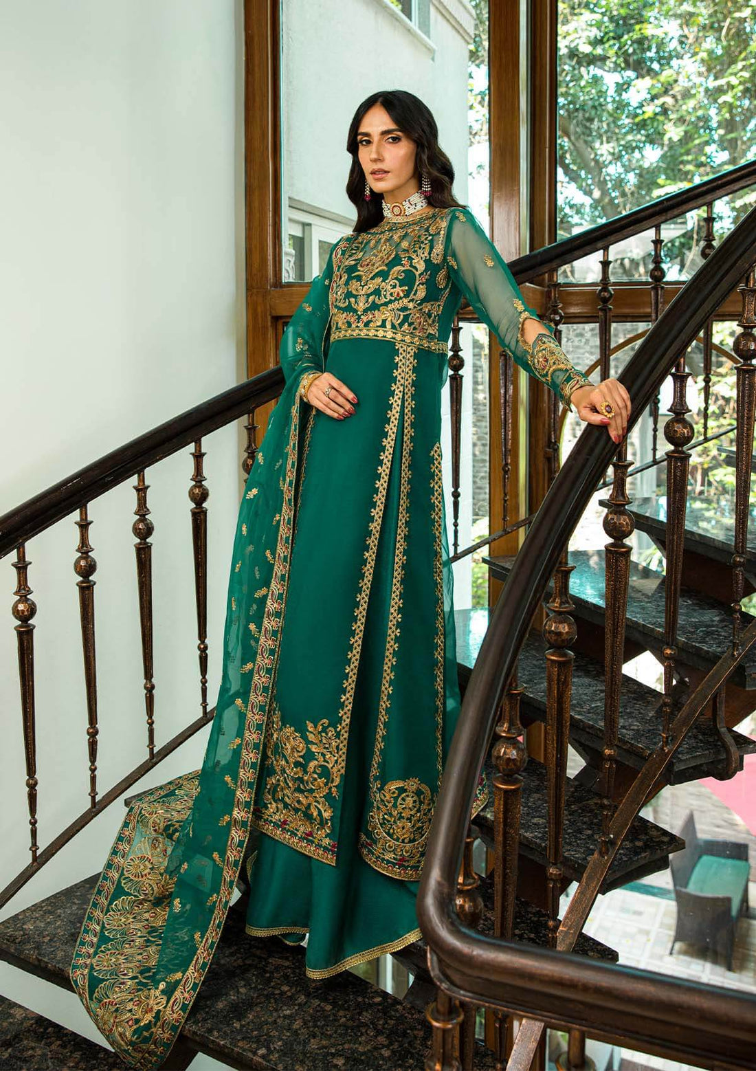 Aik Atelier | Formals Collection | GLOSSIER - LOOK 01 - Khanumjan  Pakistani Clothes and Designer Dresses in UK, USA