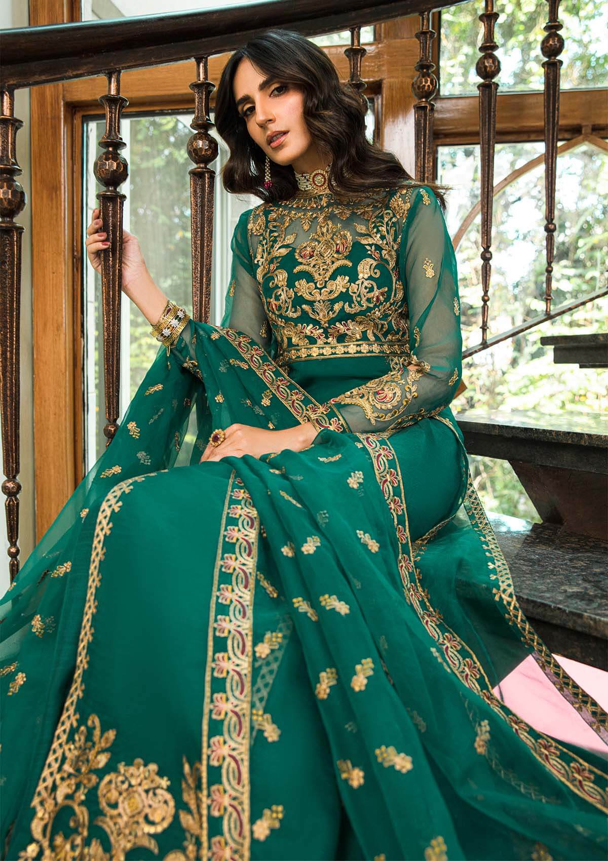 Aik Atelier | Formals Collection | GLOSSIER - LOOK 01 - Khanumjan  Pakistani Clothes and Designer Dresses in UK, USA