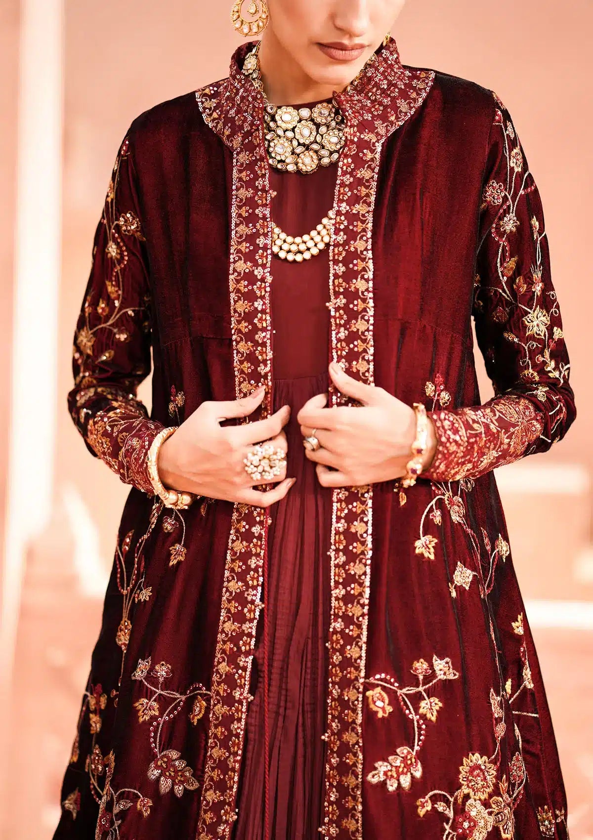Aik Atelier | Zardozi Velvet 23 | 07 - Khanumjan  Pakistani Clothes and Designer Dresses in UK, USA