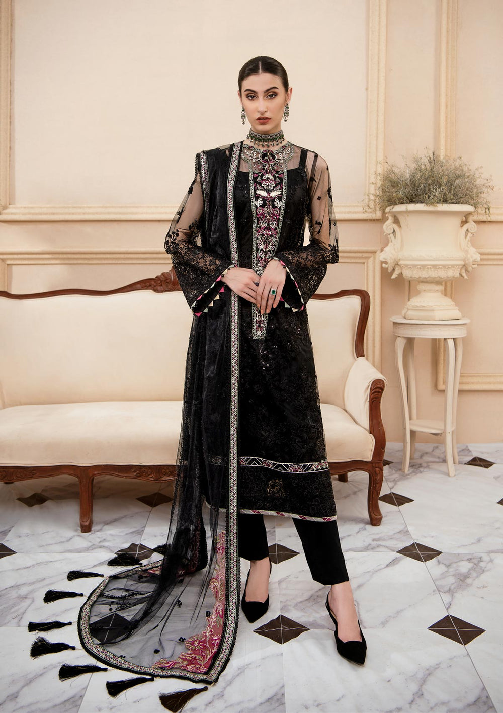 Aik Atelier | Formals Collection | LUMIERE - LOOK 02 - Khanumjan  Pakistani Clothes and Designer Dresses in UK, USA