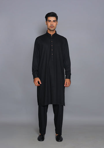 Pakistani Menswear | Amir Adnan - Classic Ayuthia Tape Shoe Classic Fit Plain Suit - Khanumjan Pakistani Clothes and Designer Dresses in UK, USA