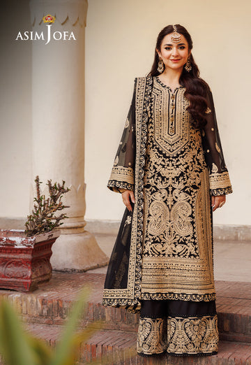 Asim Jofa | Chikankari Eid’24 | AJCE-06 - Khanumjan Pakistani Clothes and Designer Dresses in UK, USA