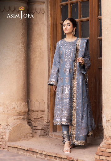 Asim Jofa | Chikankari Eid’24 | AJCE-12 - Khanumjan Pakistani Clothes and Designer Dresses in UK, USA
