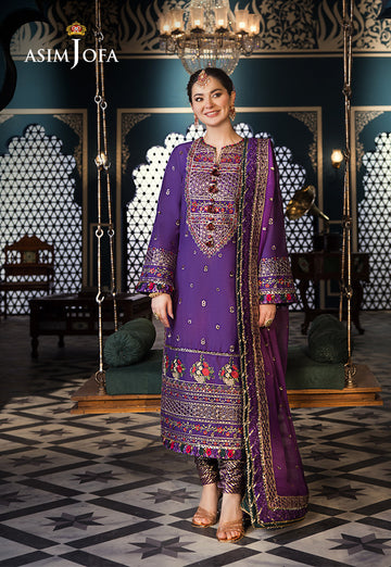 Asim Jofa | Fasana e Ishq Eid Luxury Lawn | AJFI-16 - Khanumjan Pakistani Clothes and Designer Dresses in UK, USA