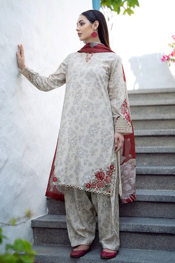 Baroque | Lawn Collection 24 | UF-549 - Khanumjan Pakistani Clothes and Designer Dresses in UK, USA