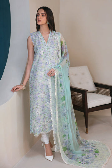 Baroque | Lawn Collection 24 | UF-357 - Khanumjan Pakistani Clothes and Designer Dresses in UK, USA