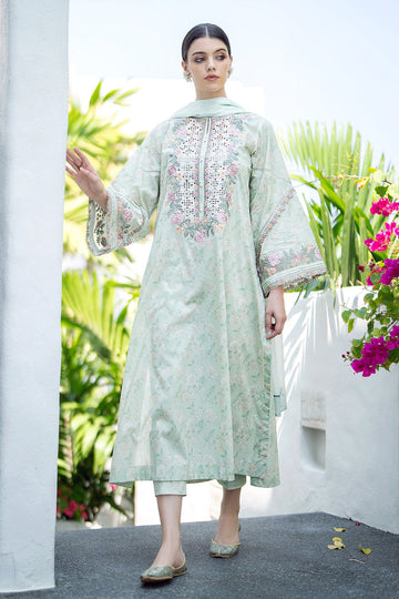 Baroque | Lawn Collection 24 | UF-550 - Khanumjan Pakistani Clothes and Designer Dresses in UK, USA