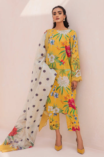 Baroque | Lawn Collection 24 | UF-333 - Khanumjan Pakistani Clothes and Designer Dresses in UK, USA