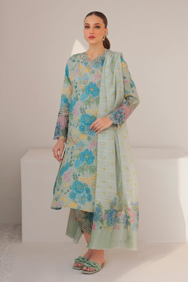 Baroque | Lawn Collection 24 | UF-310 - Khanumjan  Pakistani Clothes and Designer Dresses in UK, USA