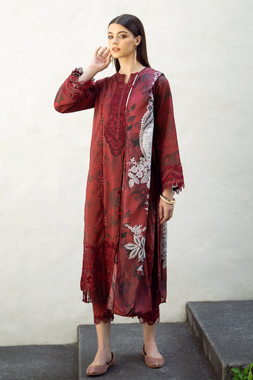 Baroque | Lawn Collection 24 | UF-545 - Khanumjan Pakistani Clothes and Designer Dresses in UK, USA