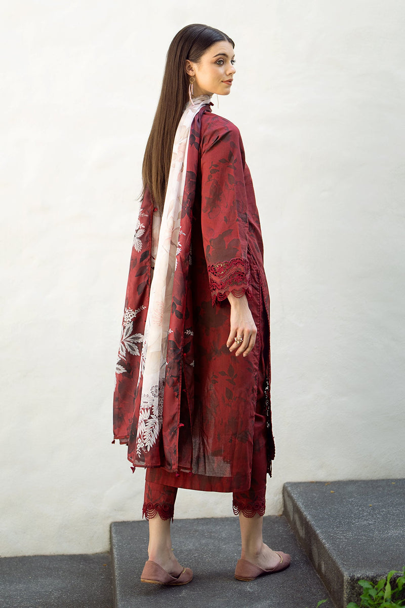 Baroque | Lawn Collection 24 | UF-545 - Khanumjan  Pakistani Clothes and Designer Dresses in UK, USA
