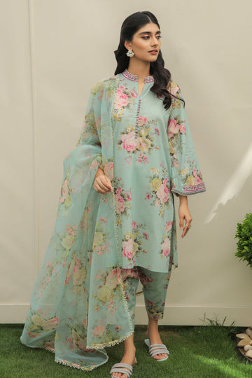 Baroque | Lawn Collection 24 | UF-215 - Khanumjan Pakistani Clothes and Designer Dresses in UK, USA