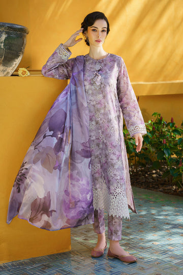 Baroque | Lawn Collection 24 | UF-579 - Khanumjan Pakistani Clothes and Designer Dresses in UK, USA