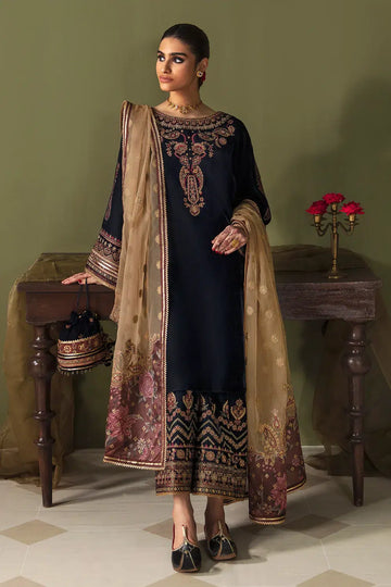Baroque | Jahanara Luxury Velvet 23 | UF-469 - Khanumjan Pakistani Clothes and Designer Dresses in UK, USA