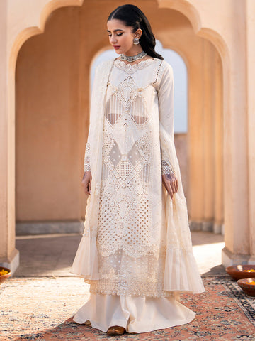 Binilyas | Dilbaro Embroidered Festive Lawn 24 | 401-A - Khanumjan Pakistani Clothes and Designer Dresses in UK, USA