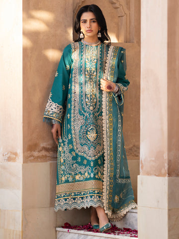 Binilyas | Dilbaro Embroidered Festive Lawn 24 | 404-B - Khanumjan Pakistani Clothes and Designer Dresses in UK, USA