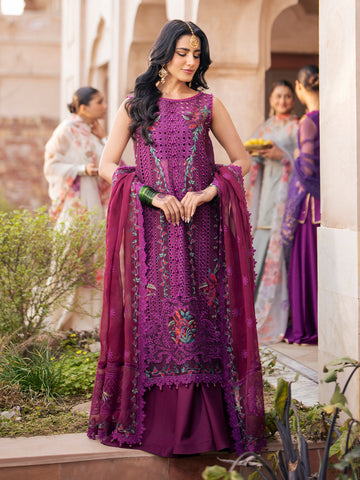 Binilyas | Dilbaro Embroidered Festive Lawn 24 | 405-B - Khanumjan Pakistani Clothes and Designer Dresses in UK, USA