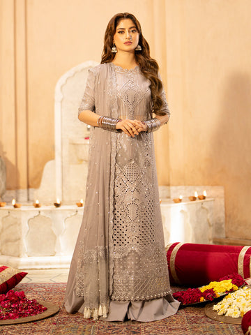 Binilyas | Dilbaro Embroidered Festive Lawn 24 | 401-B - Khanumjan Pakistani Clothes and Designer Dresses in UK, USA