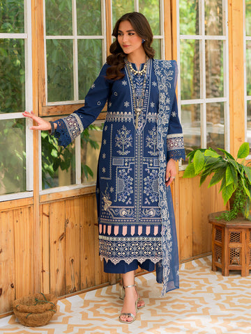 Mahnur | Bella Lawn 24 | BL - 02 - Khanumjan Pakistani Clothes and Designer Dresses in UK, USA