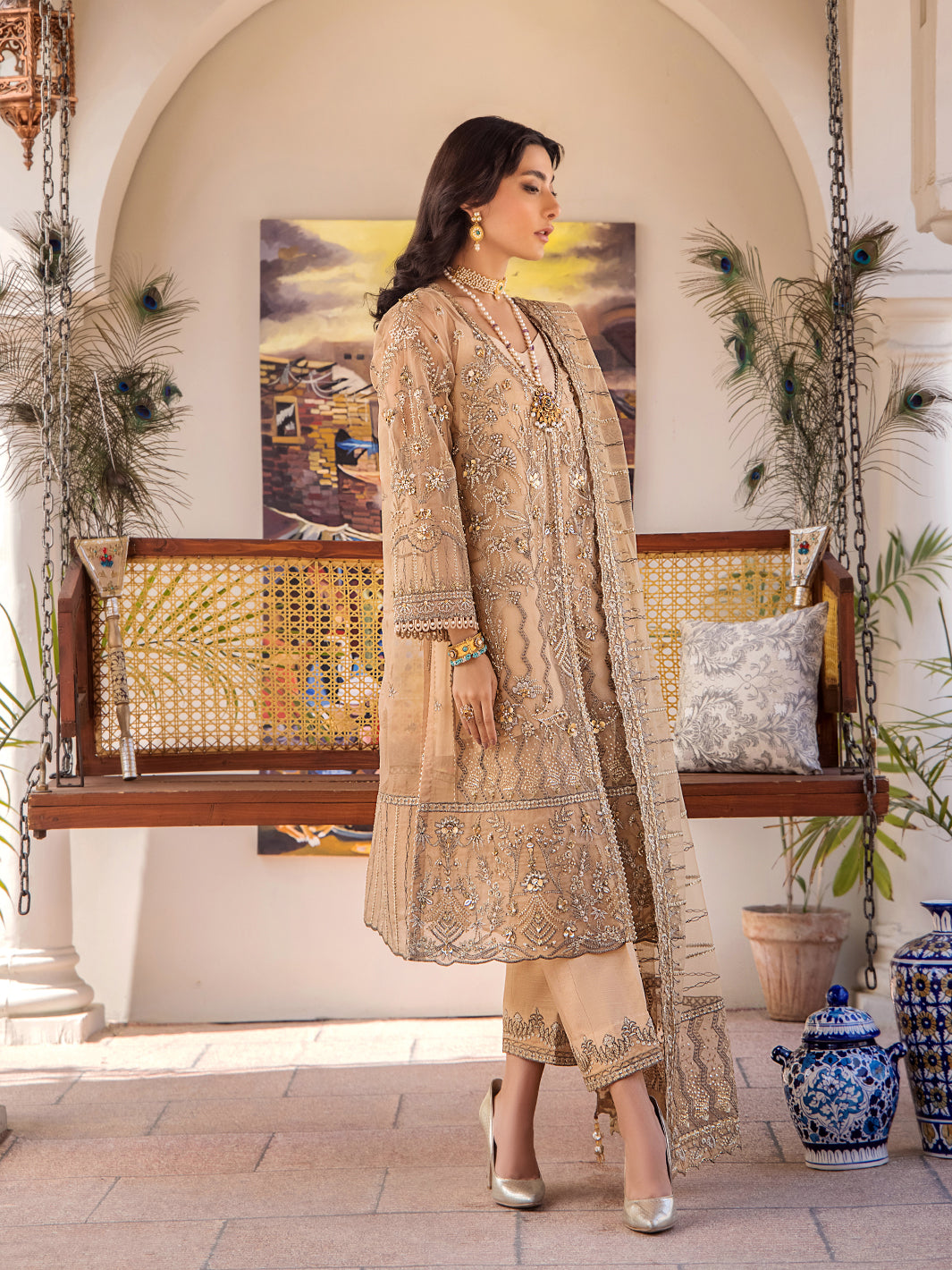 Fozia Khalid | Eid Edit 24 | Lueur - Khanumjan  Pakistani Clothes and Designer Dresses in UK, USA