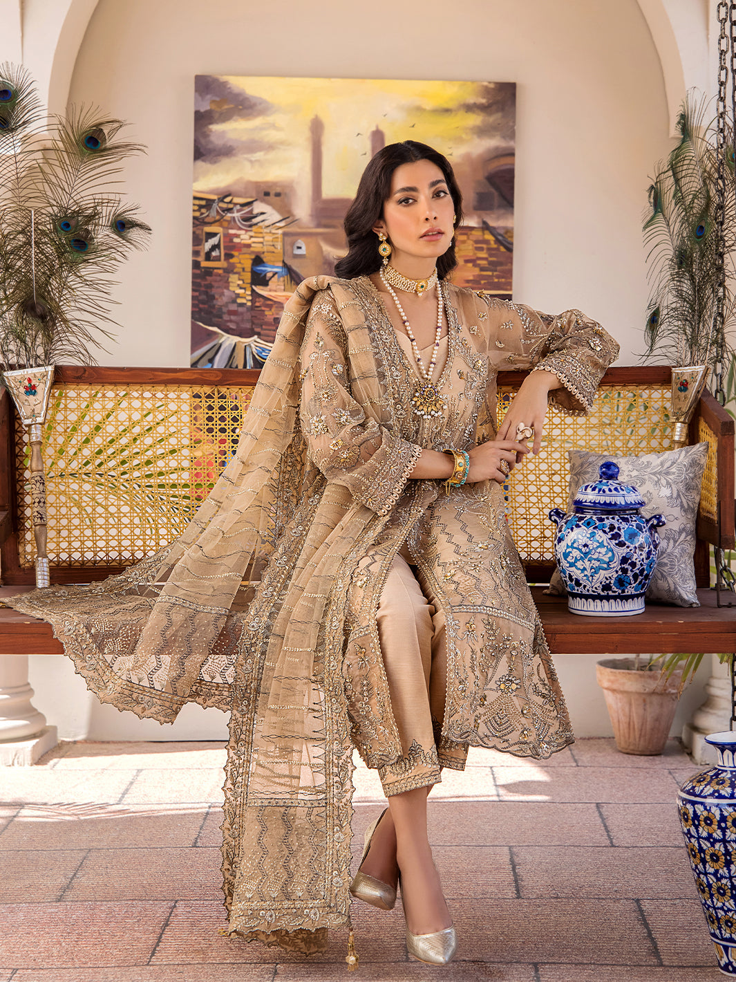 Fozia Khalid | Eid Edit 24 | Lueur - Khanumjan  Pakistani Clothes and Designer Dresses in UK, USA