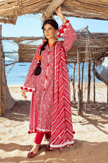 Gul Ahmed | Chunri Collection | CL-42010 A - Khanumjan Pakistani Clothes and Designer Dresses in UK, USA