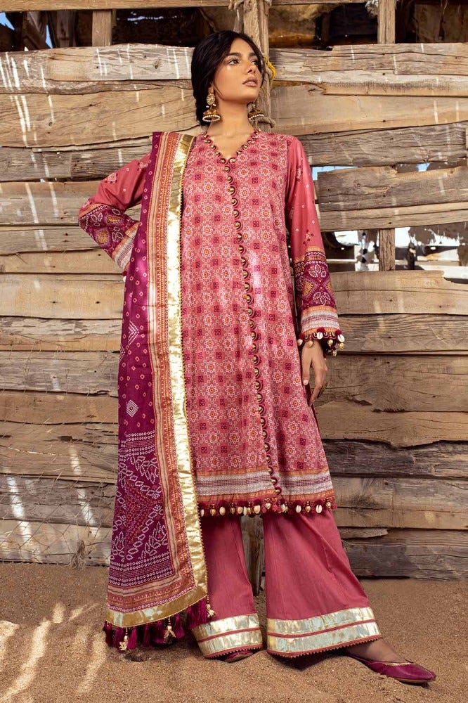 Gul Ahmed | Chunri Collection | CL-42032 A - Khanumjan  Pakistani Clothes and Designer Dresses in UK, USA