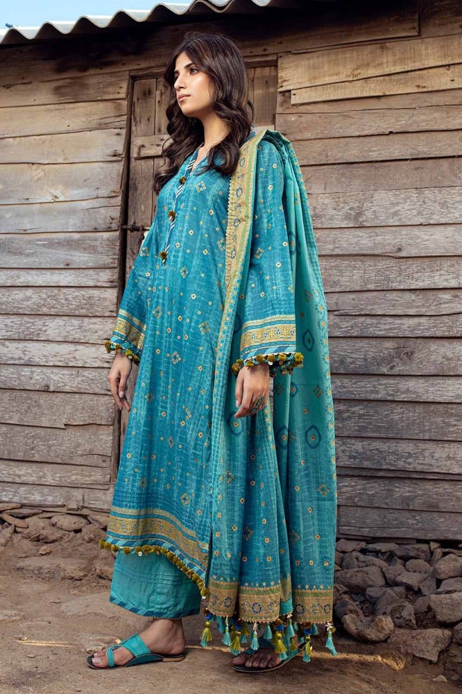 Gul Ahmed | Chunri Collection |  CL-42042 A - Khanumjan  Pakistani Clothes and Designer Dresses in UK, USA