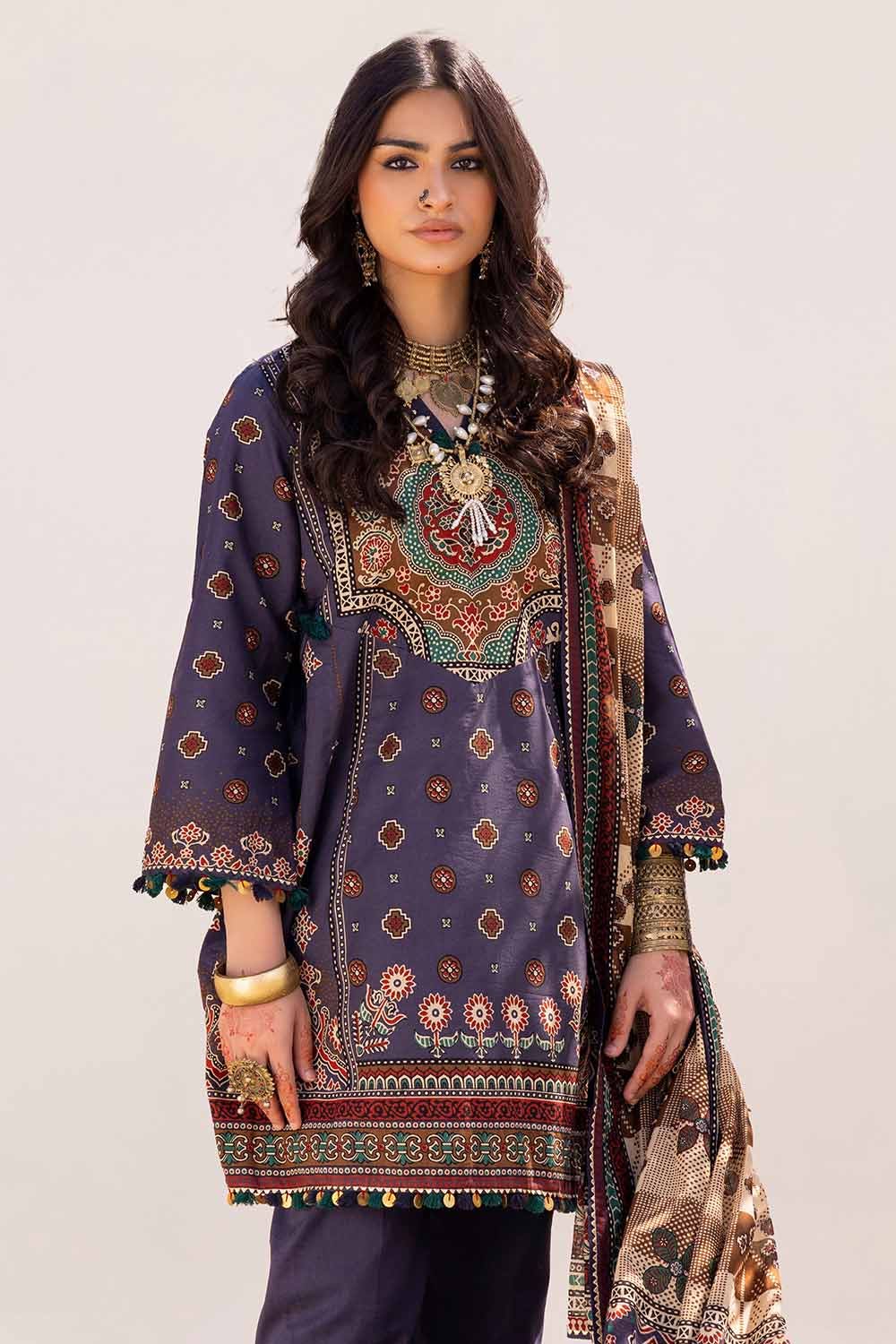 Gul Ahmed | Ajrak Kahani | CL-42118 - Khanumjan  Pakistani Clothes and Designer Dresses in UK, USA