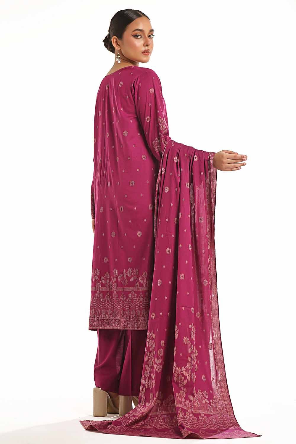 Gul Ahmed | Special Jacquard Collection | CLF-42021 D - Khanumjan  Pakistani Clothes and Designer Dresses in UK, USA