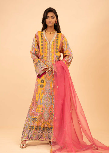 Mahgul | Emerald Hill Formals | Saffron Jewel - Khanumjan Pakistani Clothes and Designer Dresses in UK, USA