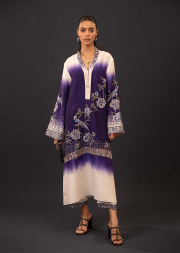 Mahgul | Emerald Hill Formals | Floral Ink - Khanumjan Pakistani Clothes and Designer Dresses in UK, USA