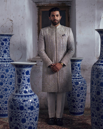 Pakistani Menswear | Mahir - Khanumjan Pakistani Clothes and Designer Dresses in UK, USA
