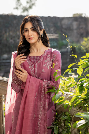 Farasha | Bahaar Embroidered Lawn | Rose Garland - Khanumjan Pakistani Clothes and Designer Dresses in UK, USA