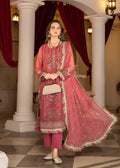 Strawberry | Rimjhim Chiffon Collection | FLS-RJ-003 - Khanumjan  Pakistani Clothes and Designer Dresses in UK, USA