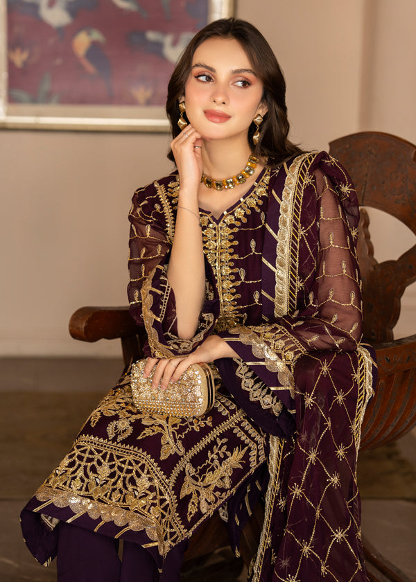 Strawberry | Rimjhim Chiffon Collection | FLS-RJ-004 - Khanumjan  Pakistani Clothes and Designer Dresses in UK, USA