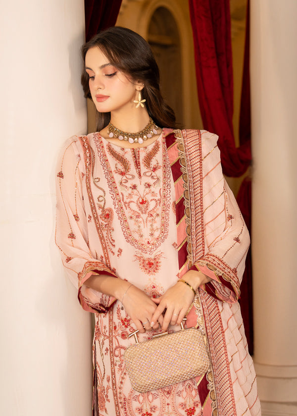 Strawberry | Rimjhim Chiffon Collection | FLS-RJ-006 - Khanumjan  Pakistani Clothes and Designer Dresses in UK, USA