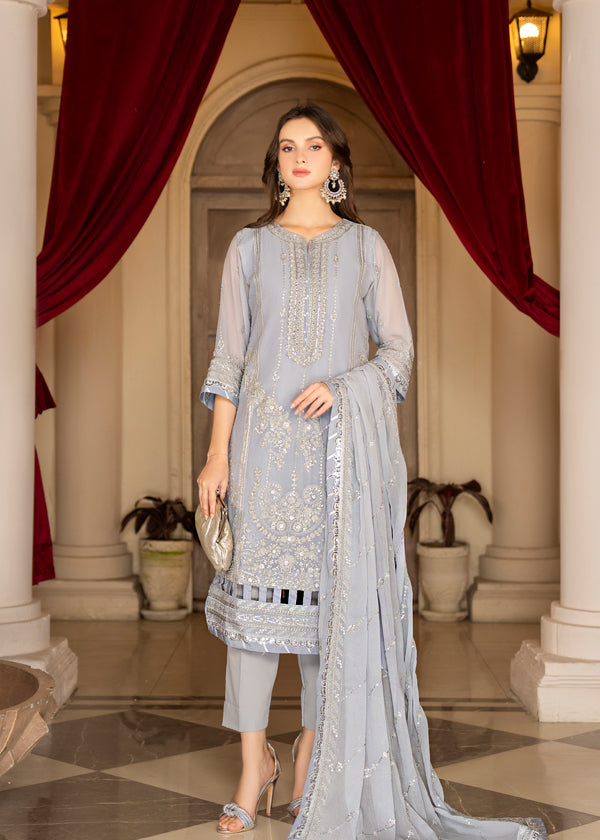Strawberry | Rimjhim Chiffon Collection | FLS-RJ-008 - Khanumjan  Pakistani Clothes and Designer Dresses in UK, USA