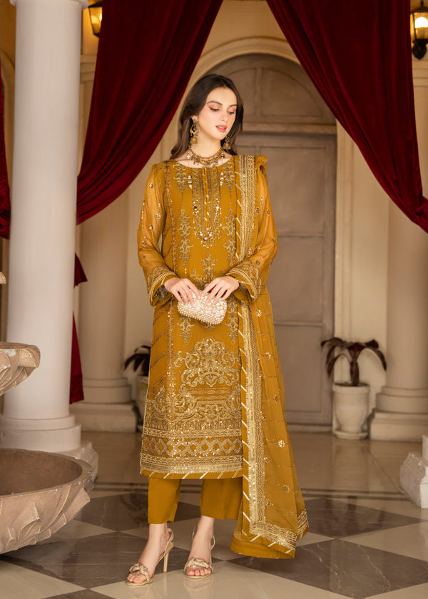 Strawberry | Rimjhim Chiffon Collection | FLS-RJ-009 - Khanumjan  Pakistani Clothes and Designer Dresses in UK, USA