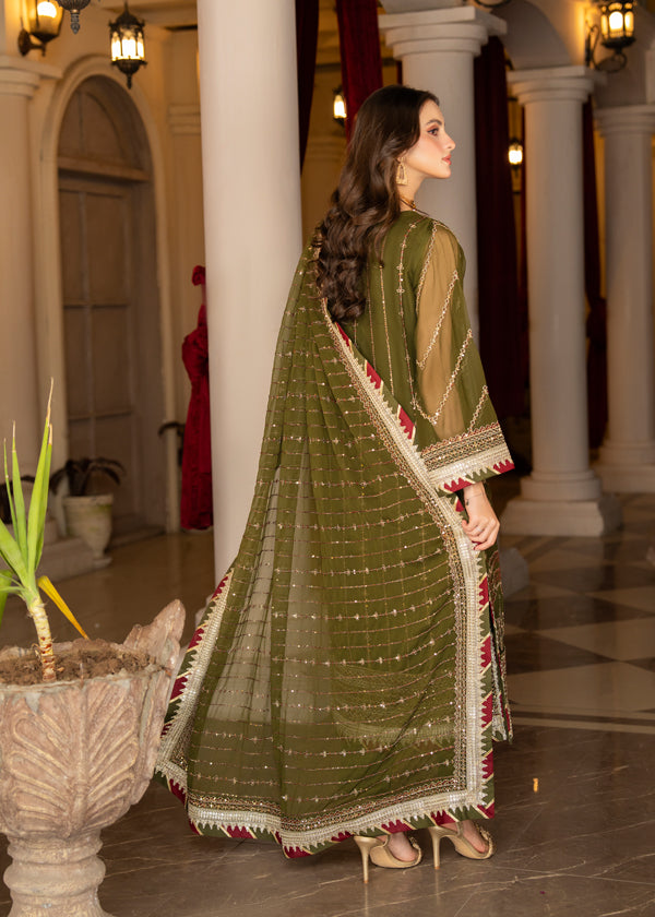 Strawberry | Rimjhim Chiffon Collection | FLS-RJ-002 - Khanumjan  Pakistani Clothes and Designer Dresses in UK, USA