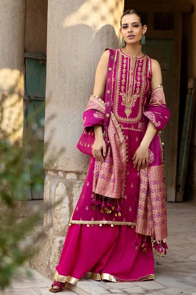 Gul Ahmed | Eid Collection |FE-42051 - Khanumjan  Pakistani Clothes and Designer Dresses in UK, USA