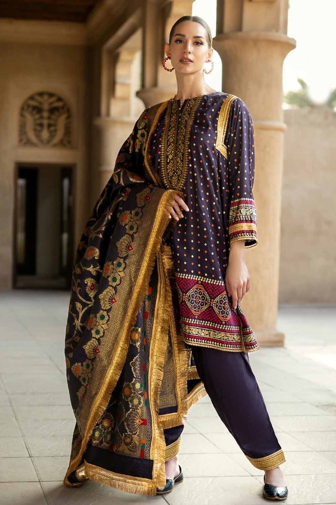 Gul Ahmed | Eid Collection | FE-42079 - Khanumjan  Pakistani Clothes and Designer Dresses in UK, USA