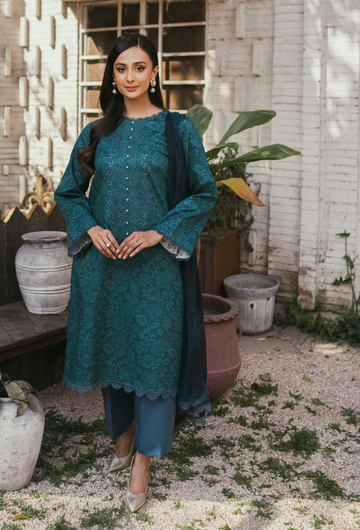Humdum | Gardenia Lawn | D01 - Khanumjan Pakistani Clothes and Designer Dresses in UK, USA
