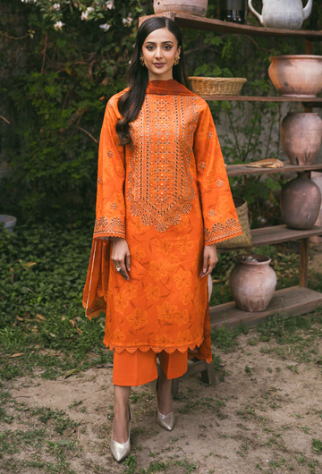 Humdum | Gardenia Lawn | D02 - Khanumjan Pakistani Clothes and Designer Dresses in UK, USA